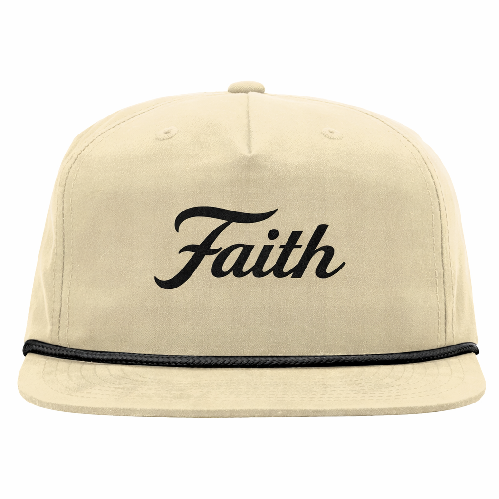 Faith Script Snapback Rope Hat-Pre Order Will Ship 11/25