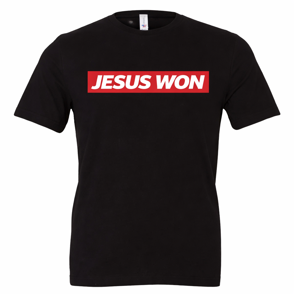 Jesus Won Box Logo Tee