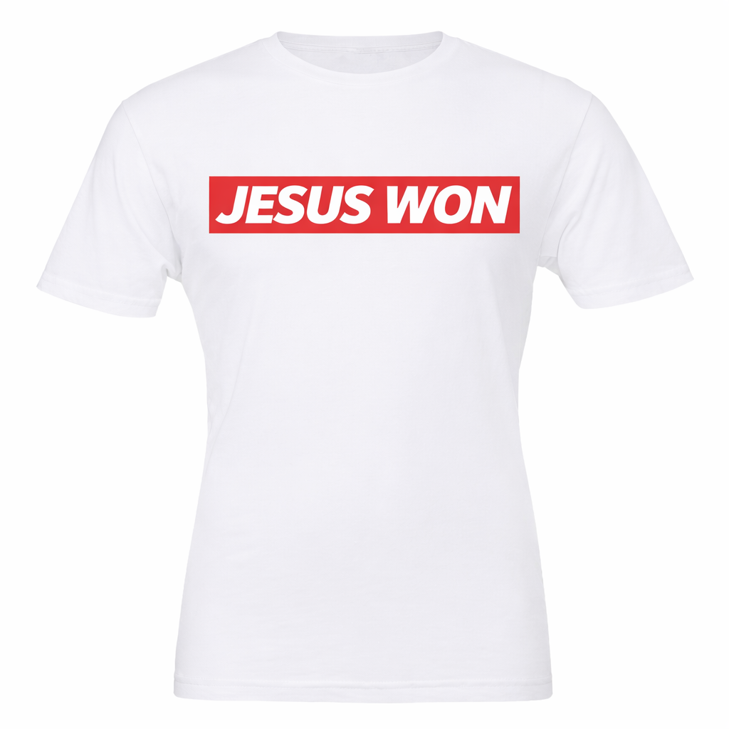 Jesus Won Box Logo Tee