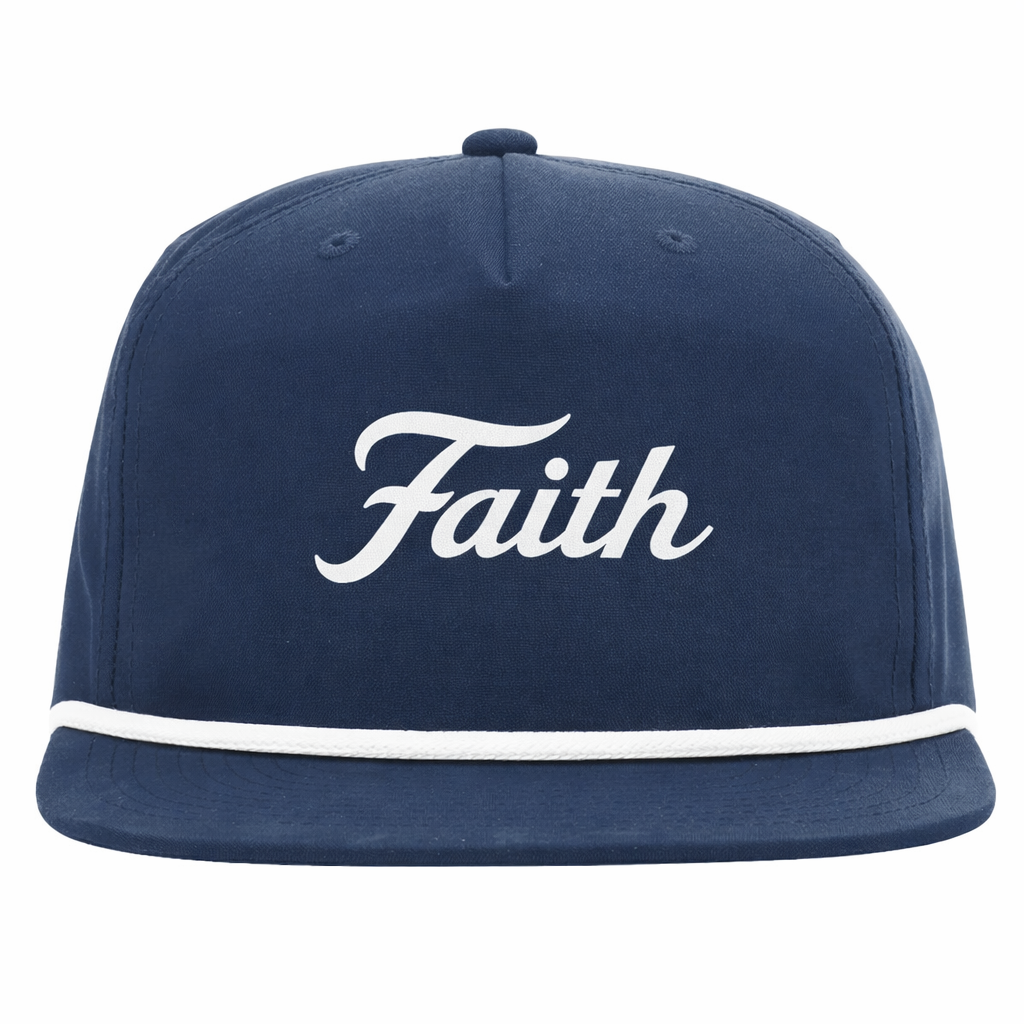 Faith Script Snapback Rope Hat-Pre Order Will Ship 11/25