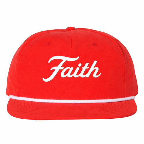 Faith Script Snapback Rope Hat-Pre Order Will Ship 11/25