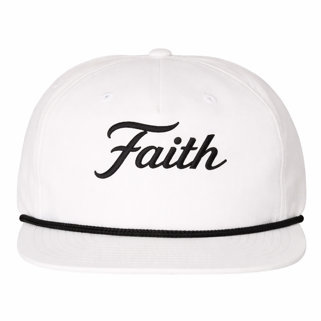 Faith Script Snapback Rope Hat-Pre Order Will Ship 11/25